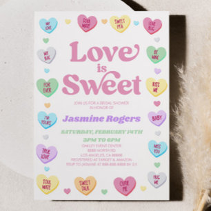Invitación El amor es dulce El día de San Valentín Candy Brid