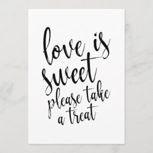 Invitación El amor es dulce matrimonio asequible favorece el 