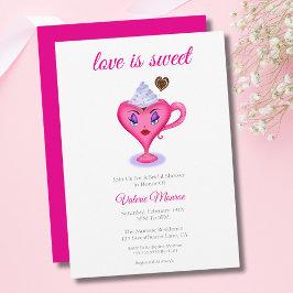Invitación El amor es dulce Sexy Chocolate caliente Mug Ducha