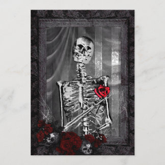 Invitación El amor es el eterno Boda gótico