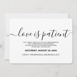 Invitación El amor es el paciente Personalizado Boda de foto