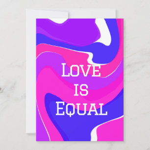 Invitación El amor es igual mes de orgullo Junio LGBTQ azul p