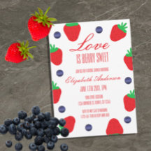 El amor es la ducha de novia de fruta dulce Berry