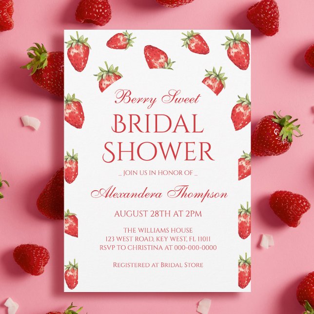 Invitación El amor es la ducha dulce de novia Berry (Subido por el creador)