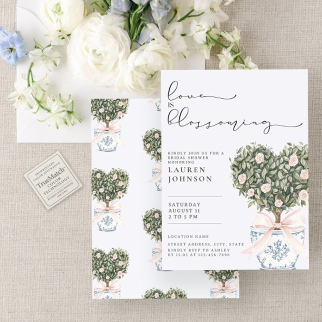 Invitación El amor es la flamante Chinoiserie ducha de novia  (Subido por el creador)