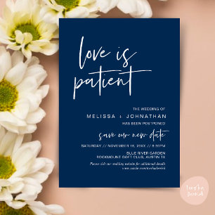 Invitación El amor es paciente, cambia nuestra nueva fecha Bo