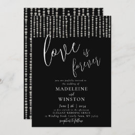 Invitación El amor es para siempre un Purpurina Boda de parkl