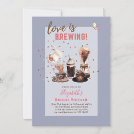 Invitación El amor es preparar café BRIDAL, muffins INVIT
