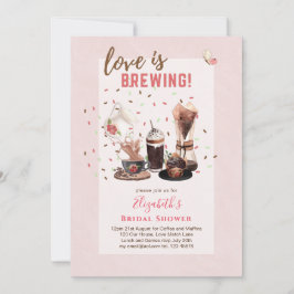 Invitación El amor es preparar café BRIDAL, muffins INVIT