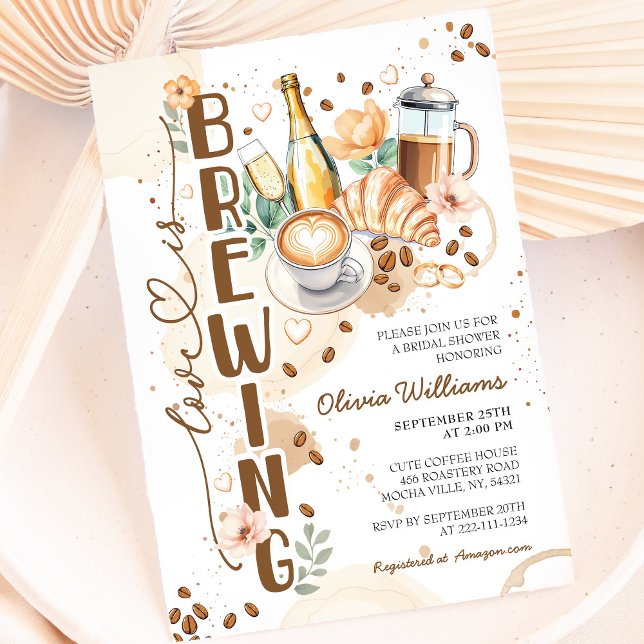 Invitación El amor es preparar café, ducha de novia (Subido por el creador)