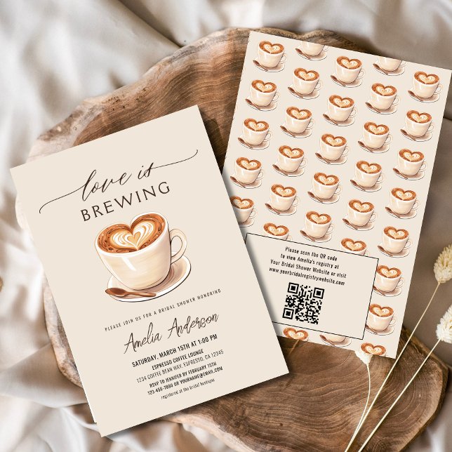 Invitación El amor es preparar café, ducha de novia (Subido por el creador)