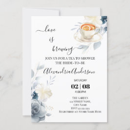 Invitación El amor es producir Rosas de la ducha de novia acu