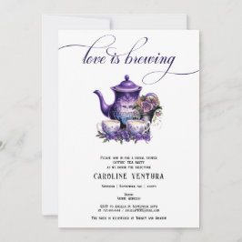 Invitación El amor es producir té Fiesta ducha de novia gótic