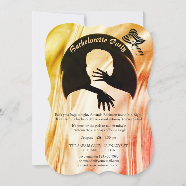 Invitación El amor es todo lo que hay de la vibrante fiesta d (Anverso)