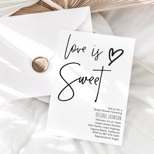 Invitación El amor es una ducha dulce de novia (Subido por el creador)