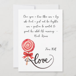 Invitación El amor es xoxo dulce de San Valentín