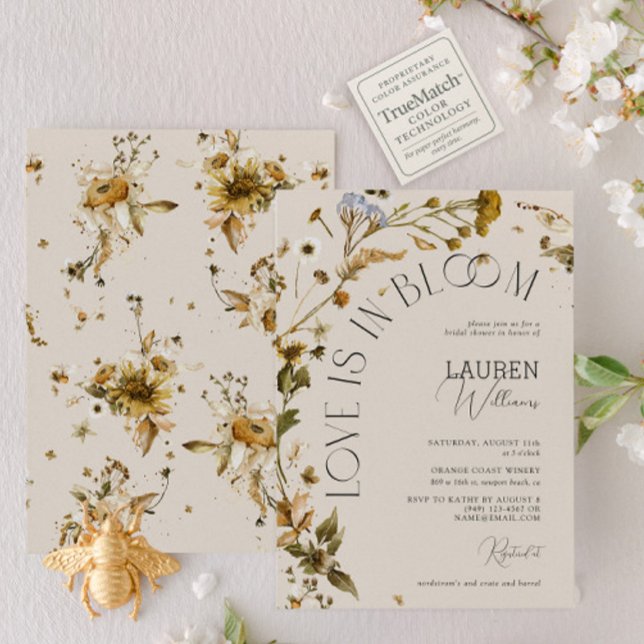 Invitación El Amor Está En Bloom Boho Wildflower Ducha De Nov (Subido por el creador)