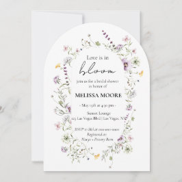 Invitación El Amor Está En Bloom Bridal Shower Arch Invitació