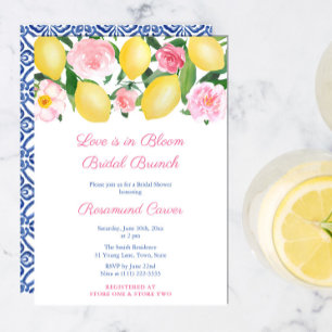 Invitación El Amor Está En Bloom Citrus Bridal Shower Brunch 