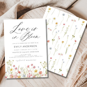 Invitación El amor está en Bloom Garden Wildflower Bridal Sho
