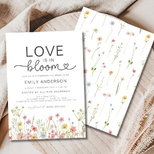 Invitación El amor está en Bloom Garden Wildflower Bridal Sho
