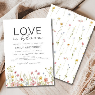 Invitación El amor está en Bloom Garden Wildflower Bridal Sho