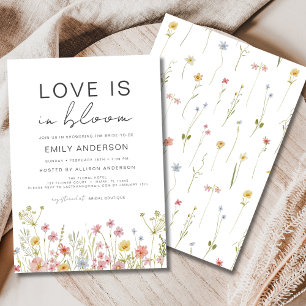 Invitación El amor está en Bloom Garden Wildflower Bridal Sho