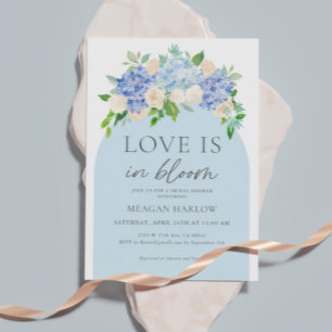 Invitación El Amor Está En Bloom Hydrangea La Ducha De Novias