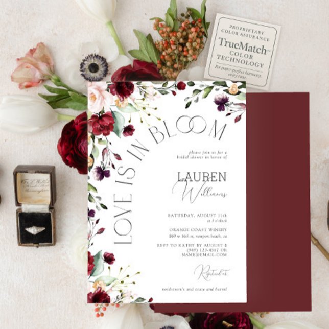 Invitación El Amor Está En Bloom La Ducha Botánica Bridal De  (Subido por el creador)