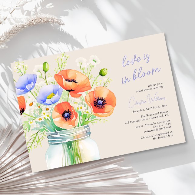 Invitación El Amor Está En Bloom Wildflowers Bridal Shower (Subido por el creador)