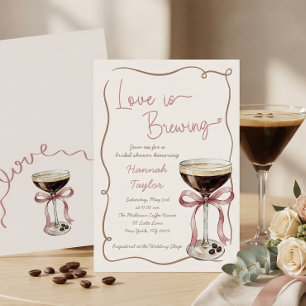 Invitación El amor está en ebullición: Bridal Shower de Marti