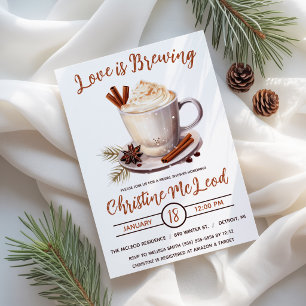 Invitación El amor está en ebullición, Cacao Caliente, Café, 