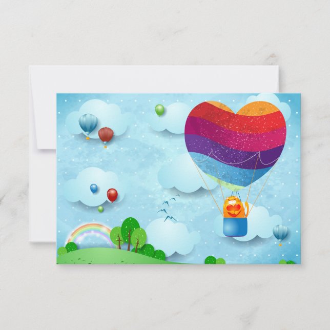 Invitación El amor está en el aire (Anverso)