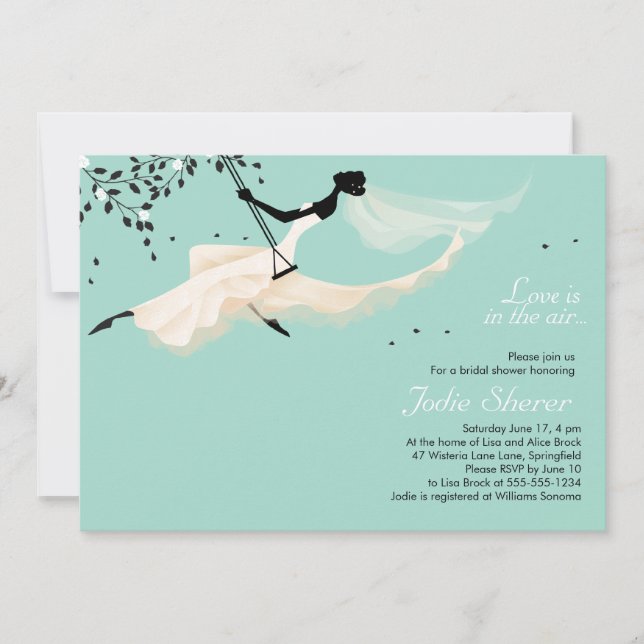 Invitación El amor está en el aire - Bridal Shower Invitation (Anverso)