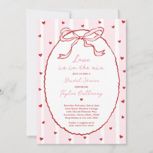 Invitación El Amor Está En El Aire De Bow Bridal Shower Valen
