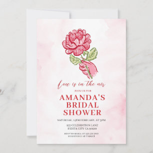 Invitación El amor está en el aire Shower Nupcial de San Vale