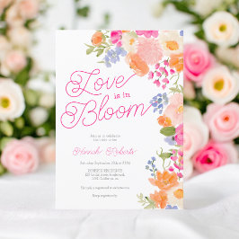 Invitación El amor está en flor bonito flores silvestres duch