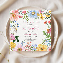 Invitación El amor está en flor | Ducha de novias de Cute Wil