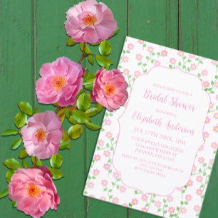 Invitación El amor está en flor Rosa Regader Floral de Desped