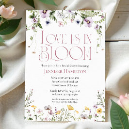 Invitación El amor está en flor | Watercolor Floral Bridal Sh