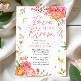 Invitación El amor está en flor | Watercolor Floral Bridal Sh