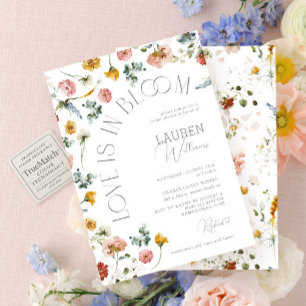Invitación El Amor Está En Florencia Verano Floral Ducha De N