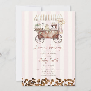 Invitación El Amor Está en Infusión Café Boda Despedida de So