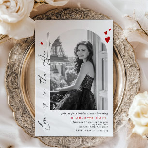 Invitación El amor está en la ducha Air Minimalista Photo Bri