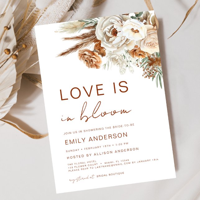 Invitación El amor está en la ducha de novias de pampas (Subido por el creador)