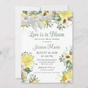 Invitación El amor está en la ducha de novias en Bloom