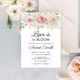 Invitación El amor está en la ducha de novias en Bloom
