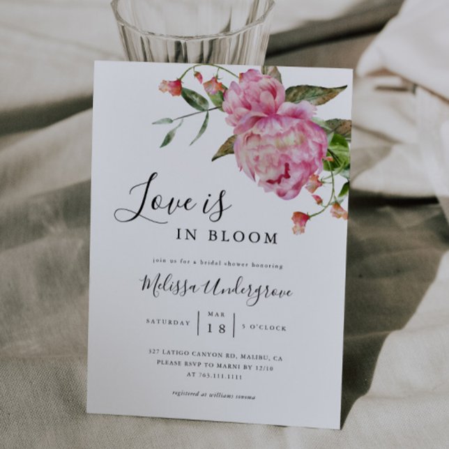 Invitación El amor está en la ducha de novias en Bloom (Subido por el creador)