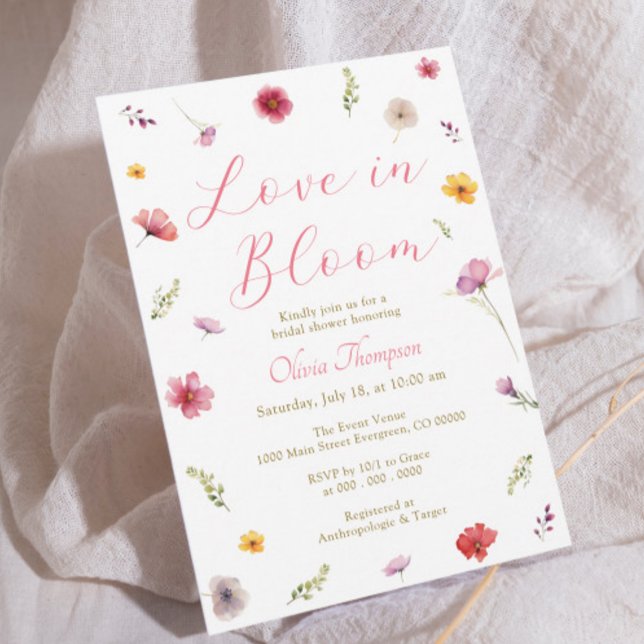 Invitación El amor está en la ducha de novias en Bloom (Subido por el creador)