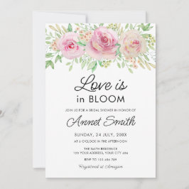 Invitación El amor está en la ducha de novias en Bloom